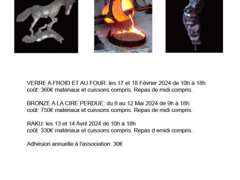 Stages 2024 / Bronze, Verre, Cramique