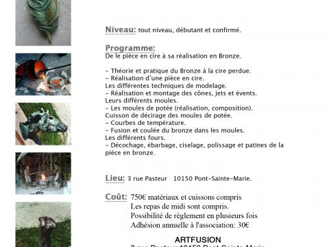 Stages 2024 / Bronze, Verre, Cramique